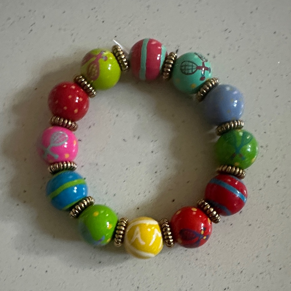 Angela Moore Colorful Beaded stretchy Bracelet